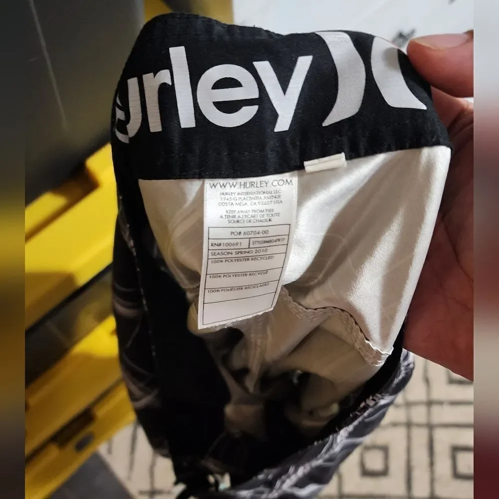 Men's Hurley board shorts, size 34